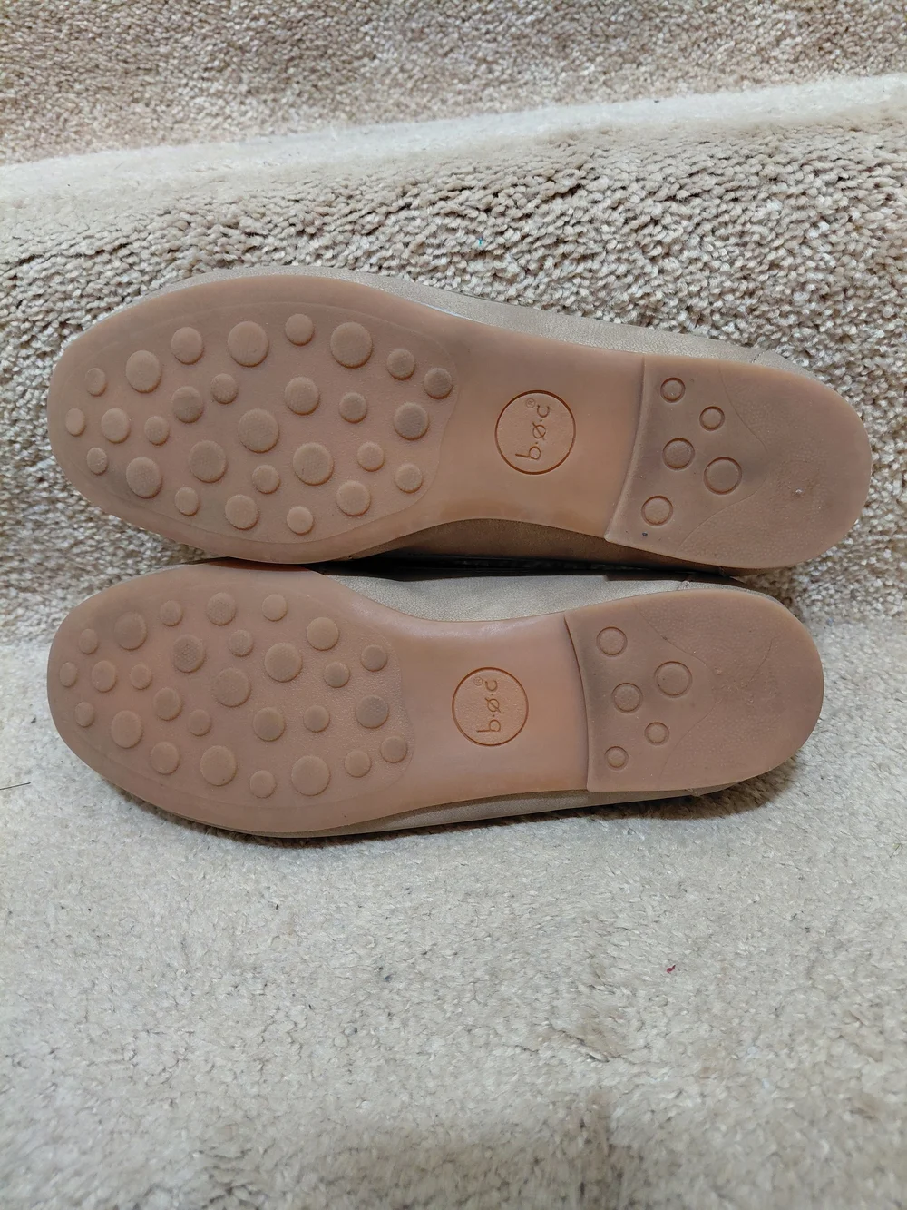 b.o.c. Neutral Taupe Suede Slip-On Loafers